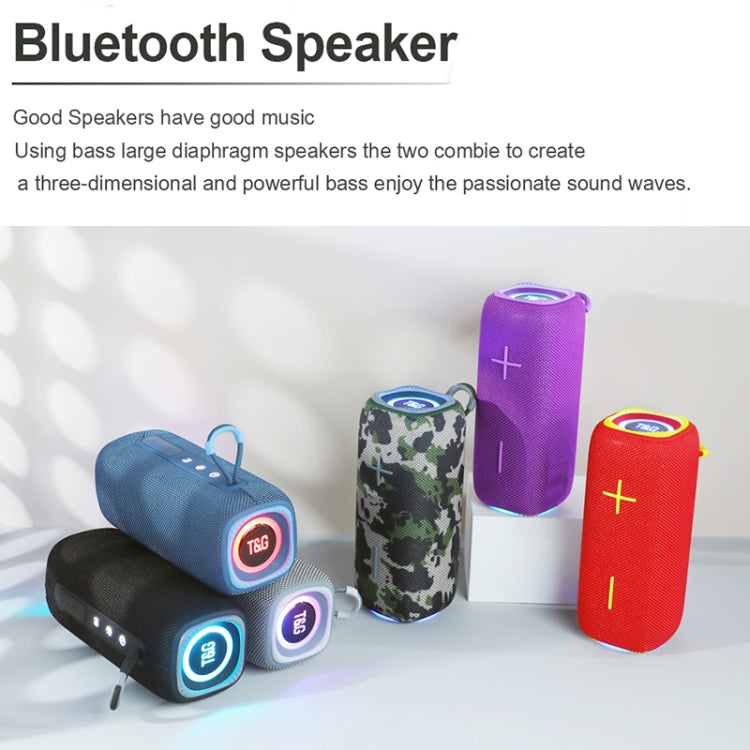 T&G TG654 Portable 3D Stereo Subwoofer Wireless Bluetooth Speaker(Camouflage) - Desktop Speaker by T&G | Online Shopping UK | buy2fix