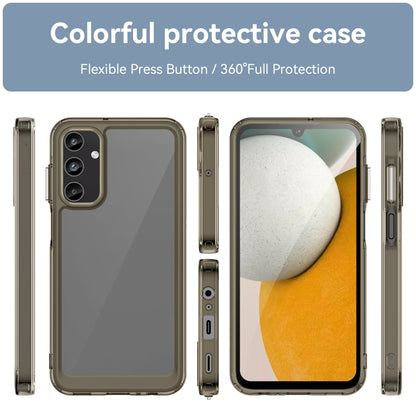 For Samsung Galaxy A05s Colorful Series Acrylic Hybrid TPU Phone Case(Transparent Grey) - Galaxy Phone Cases by buy2fix | Online Shopping UK | buy2fix