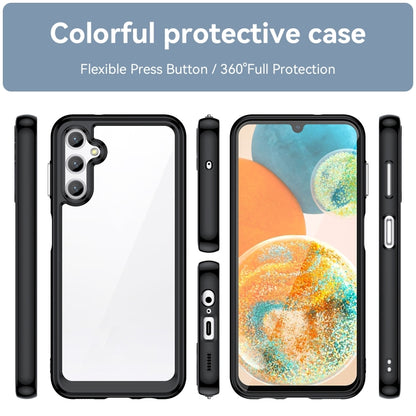 For Samsung Galaxy Jump 3 Colorful Series Acrylic Hybrid TPU Phone Case(Black) - Galaxy Phone Cases by buy2fix | Online Shopping UK | buy2fix