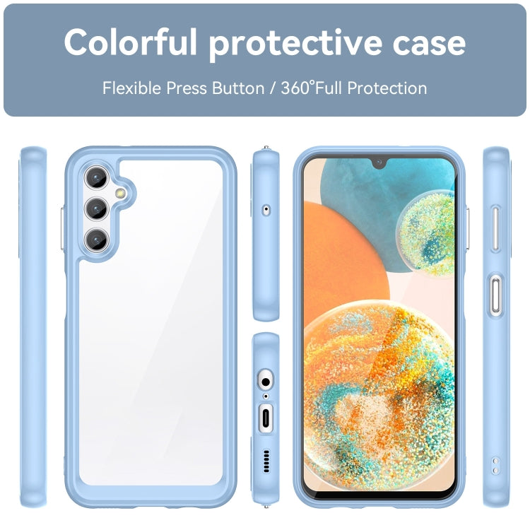 For Samsung Galaxy M44 5G Colorful Series Acrylic Hybrid TPU Phone Case(Blue) - Galaxy Phone Cases by buy2fix | Online Shopping UK | buy2fix