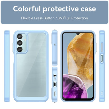 For Samsung Galaxy M15 Colorful Series Acrylic Hybrid TPU Phone Case(Blue) - Galaxy Phone Cases by buy2fix | Online Shopping UK | buy2fix