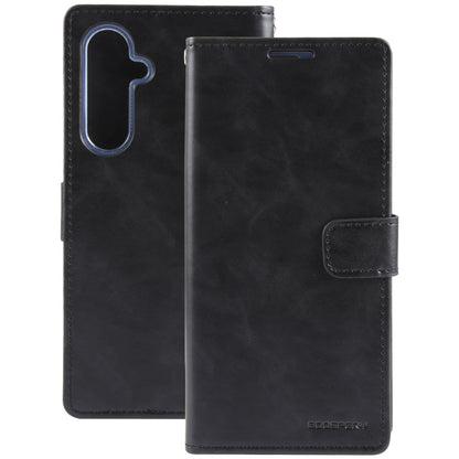 For Samsung Galaxy S23 FE 5G GOOSPERY BLUE MOON Crazy Horse Texture Leather Phone Case(Black) - Galaxy S23 FE 5G Cases by GOOSPERY | Online Shopping UK | buy2fix