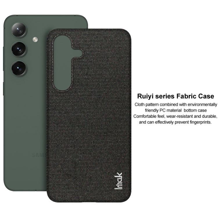 For Samsung Galaxy S24+ 5G imak Ruiyi Series Cloth Texture PU + PC Phone Case(Light Grey) - Galaxy S24+ 5G Cases by imak | Online Shopping UK | buy2fix