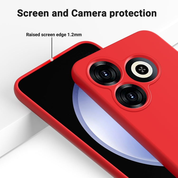 For Infinix Smart 8 Solid Color Liquid Silicone Dropproof Full Coverage Protective Case(Red) - Infinix Cases by buy2fix | Online Shopping UK | buy2fix