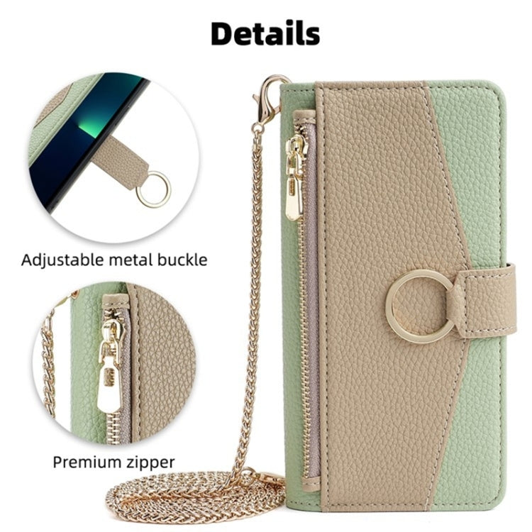 For Blackview Oscal C30 / Oscal C30 Pro Crossbody Litchi Texture Leather Phone Case(Green) - More Brand by buy2fix | Online Shopping UK | buy2fix