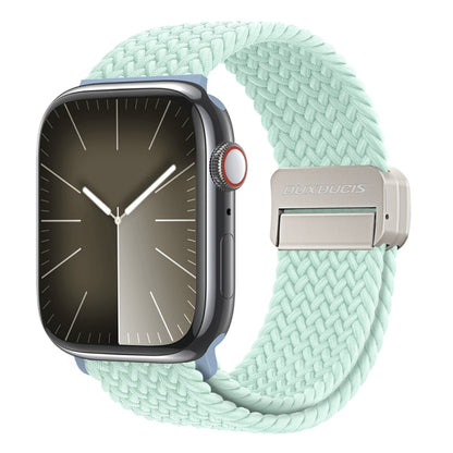 For Apple Watch Series 2 38mm DUX DUCIS Mixture Pro Series Magnetic Buckle Nylon Braid Watch Band(Light Mint) - Watch Bands by DUX DUCIS | Online Shopping UK | buy2fix