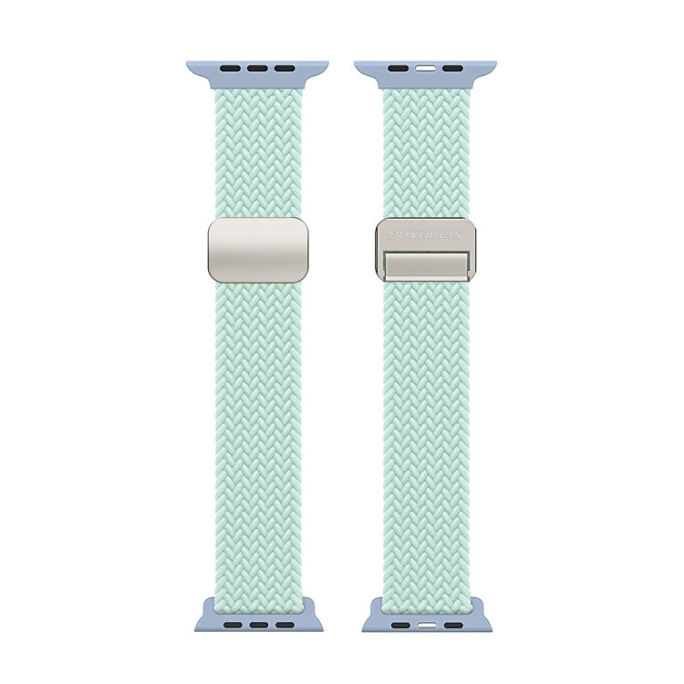 For Apple Watch Series 10 42mm DUX DUCIS Mixture Pro Series Magnetic Buckle Nylon Braid Watch Band(Light Mint) - Watch Bands by DUX DUCIS | Online Shopping UK | buy2fix