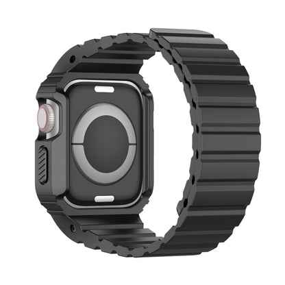 For Apple Watch Series 3 42mm DUX DUCIS OA Series Integrated Magnetic Watch Band(Black) - Watch Bands by DUX DUCIS | Online Shopping UK | buy2fix