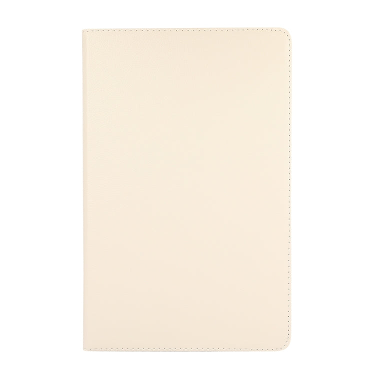 For Lenovo Tab M11 / Xiaoxin Pad 11 2024 360 Degree Rotation Litchi Texture Leather Tablet Case(White) - Lenovo by buy2fix | Online Shopping UK | buy2fix