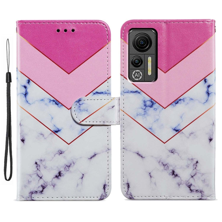 For Ulefone Note 14 Painted Pattern Horizontal Flip Leather Phone Case(Smoke Marble) - Ulefone Cases by buy2fix | Online Shopping UK | buy2fix