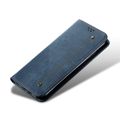 For OnePlus 13 Denim Texture Casual Style Horizontal Flip Leather Case(Blue) - OnePlus Cases by buy2fix | Online Shopping UK | buy2fix