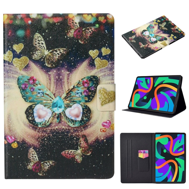 For Lenovo Tab M11/ Xiaoxin Pad 11 2024 Voltage Coloured Drawing Smart Leather Tablet Case(Butterflies) - Lenovo by buy2fix | Online Shopping UK | buy2fix