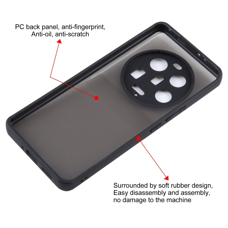 For Xiaomi 13 Ultra Fine Pore Matte Black TPU + PC Phone Case - 13 Ultra Cases by buy2fix | Online Shopping UK | buy2fix