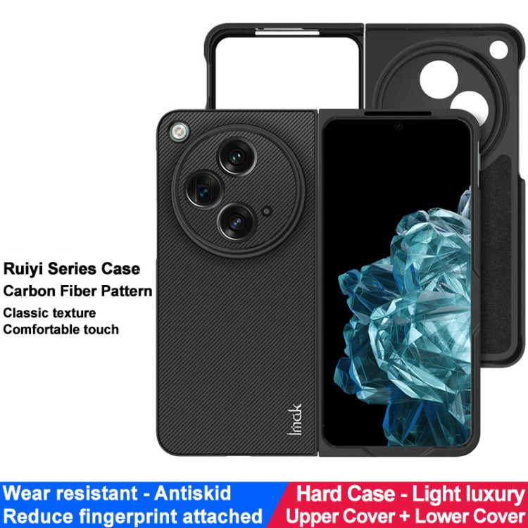 For OPPO Find N3 5G/OnePlus Open 5G imak Ruiyi Series PU + PC Phone Case(Carbon Fiber Texture) - Find N3 Cases by imak | Online Shopping UK | buy2fix