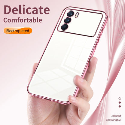 For OPPO K9 Pro Transparent Plating Fine Hole Phone Case(Gold) - OPPO Cases by buy2fix | Online Shopping UK | buy2fix