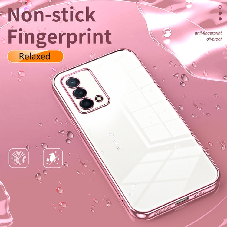 For OPPO K9 Transparent Plating Fine Hole Phone Case(Gold) - OPPO Cases by buy2fix | Online Shopping UK | buy2fix