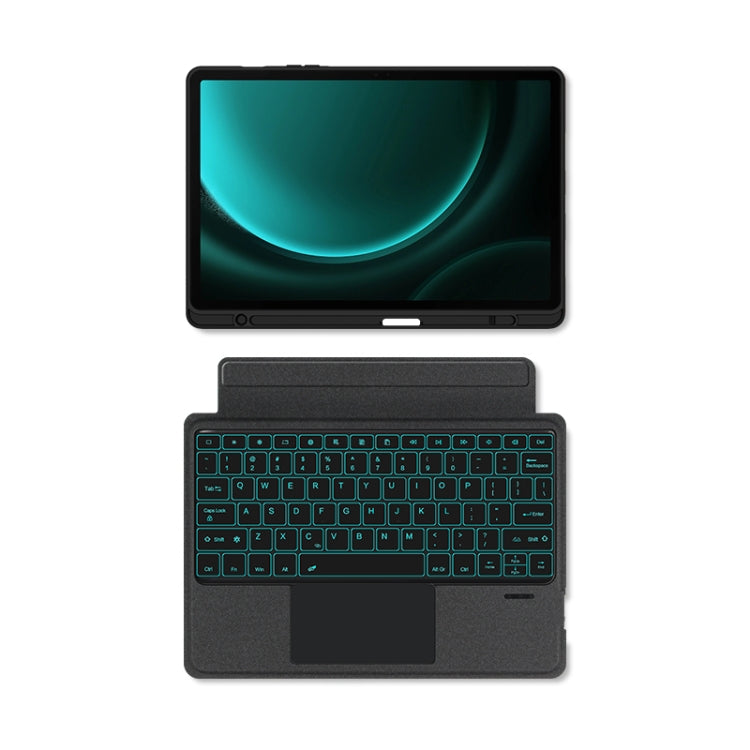 For Samsung Galaxy Tab S9+ / S9 FE+ YJ-S9+ Split Bluetooth Keyboard Leather Tablet Case - Samsung Keyboard by buy2fix | Online Shopping UK | buy2fix
