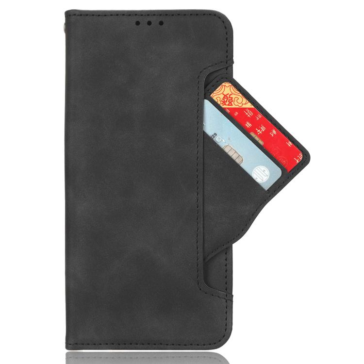 For OnePlus 13 5G Skin Feel Calf Texture Card Slots Leather Phone Case(Black) - OnePlus Cases by buy2fix | Online Shopping UK | buy2fix