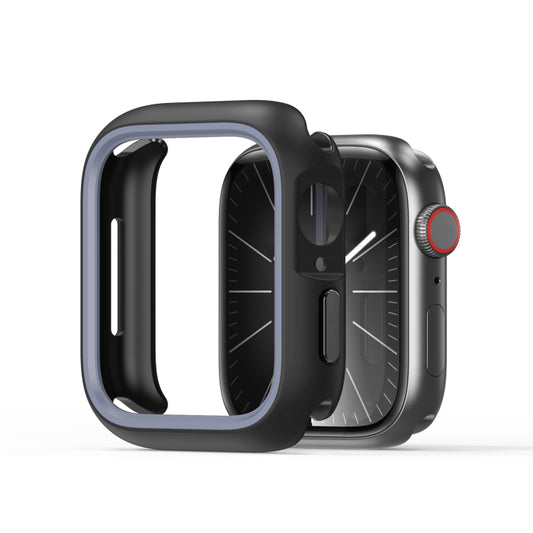 For Apple Watch 4 / 5 / 6 / SE 44mm DUX DUCIS Bamo Series Hollow PC + TPU Watch Protective Case(Black+Grey) - Watch Cases by DUX DUCIS | Online Shopping UK | buy2fix