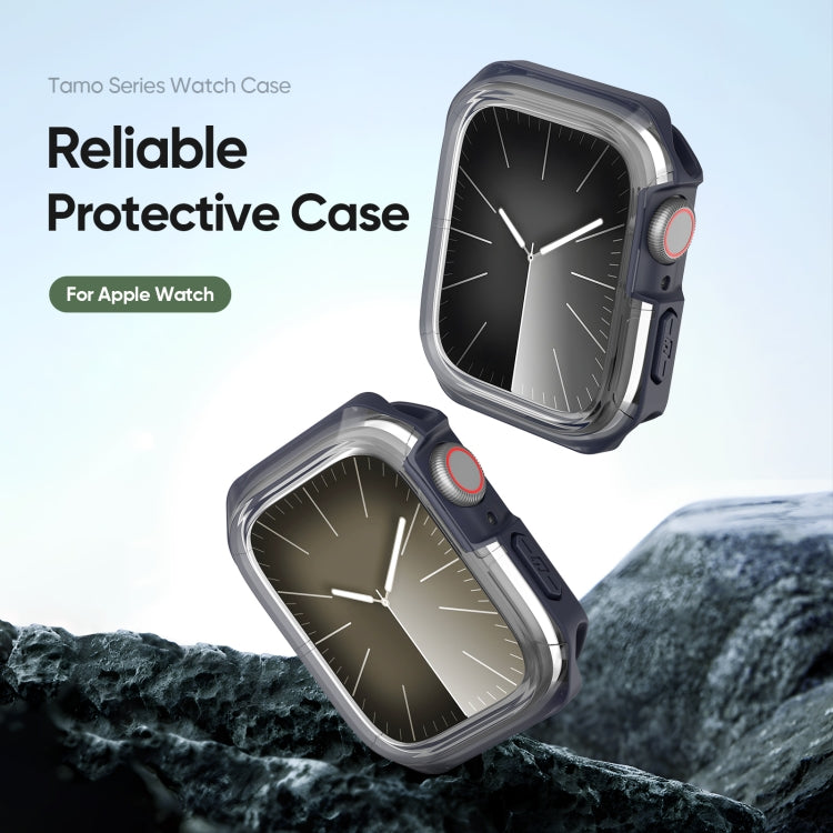 For Apple Watch 4 / 5 / 6 / SE 44mm DUX DUCIS Tamo Series Hollow PC + TPU Watch Protective Case(Transparent Midnight) - Watch Cases by DUX DUCIS | Online Shopping UK | buy2fix