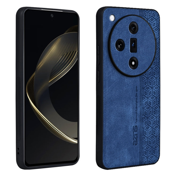 For OPPO Find X7 AZNS 3D Embossed Skin Feel Phone Case(Sapphire Blue) - OPPO Cases by AZNS | Online Shopping UK | buy2fix