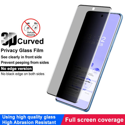 For OnePlus Ace 3 5G imak No Edge Version 3D Curved Privacy Full Screen Tempered Glass Film - OnePlus Tempered Glass by imak | Online Shopping UK | buy2fix