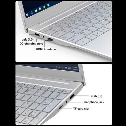 V8 15.6 inch Ultrathin Laptop, 32GB+256GB, Windows 10 Intel Processor N95 Quad Core(Silver) - Others by buy2fix | Online Shopping UK | buy2fix