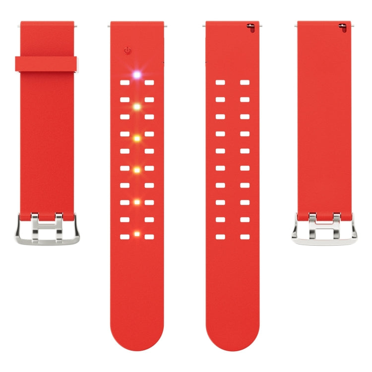 For Apple Watch Ultra 2 49mm Luminous Colorful Light Silicone Watch Band(Red) - Watch Bands by buy2fix | Online Shopping UK | buy2fix