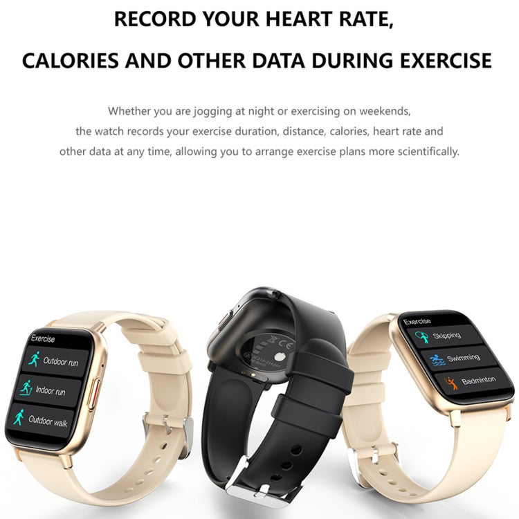 DM05 1.83 inch BT5.2 Smart Sport Watch, Support Sleep / Heart Rate / Blood Oxygen / Temperature / Heart Sugar/ Blood Pressure Health Monitor(Gold) - Smart Watches by buy2fix | Online Shopping UK | buy2fix