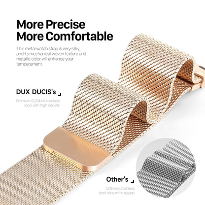 For Apple Watch Series 4 40mm DUX DUCIS Milanese Pro Series Stainless Steel Watch Band(Gold) - Watch Bands by DUX DUCIS | Online Shopping UK | buy2fix