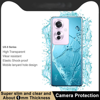 For OPPO Reno11 F imak UX-5 Series Transparent Shockproof TPU Protective Case(Transparent) - Reno11 F Cases by imak | Online Shopping UK | buy2fix