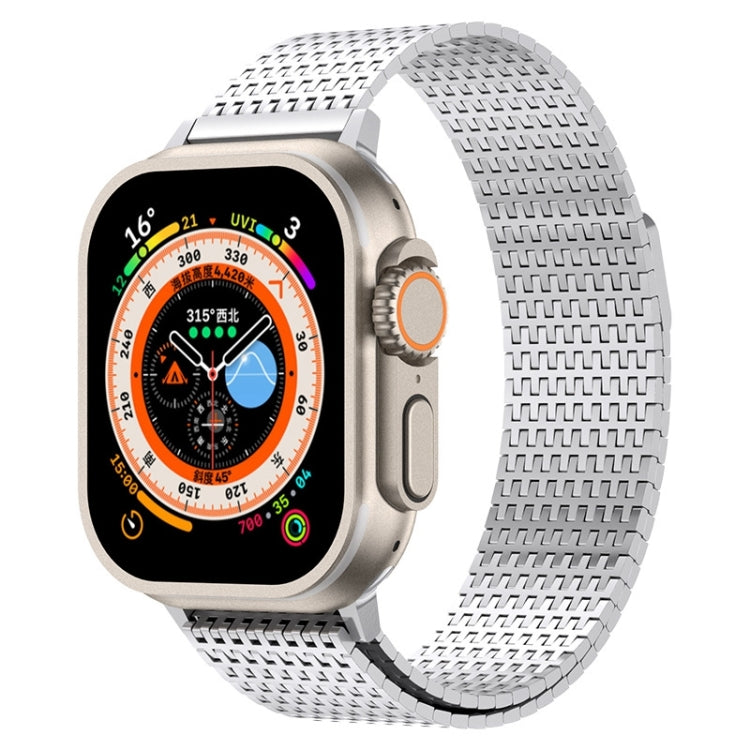 For Apple Watch Series 2 38mm Milanese Loop Magnetic Clasp Stainless Steel Watch Band(Silver) - Watch Bands by buy2fix | Online Shopping UK | buy2fix