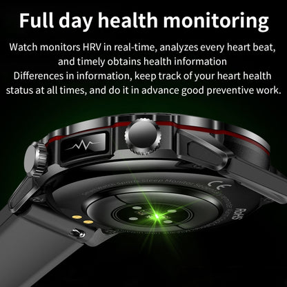 ET482 1.43 inch AMOLED Screen Sports Smart Watch Support Bluethooth Call /  ECG Function(Red Silicone Band) - Smart Watches by buy2fix | Online Shopping UK | buy2fix