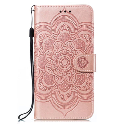 For Google Pixel 9 Pro Sun Mandala Embossing Pattern Phone Leather Case(Rose Gold) - Google Cases by buy2fix | Online Shopping UK | buy2fix