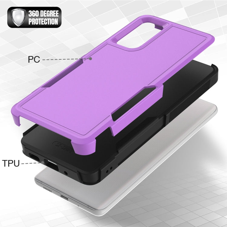 For Samsung Galaxy S20 FE 2 in 1 PC + TPU Phone Case(Purple) - Galaxy S20 FE Cases by buy2fix | Online Shopping UK | buy2fix