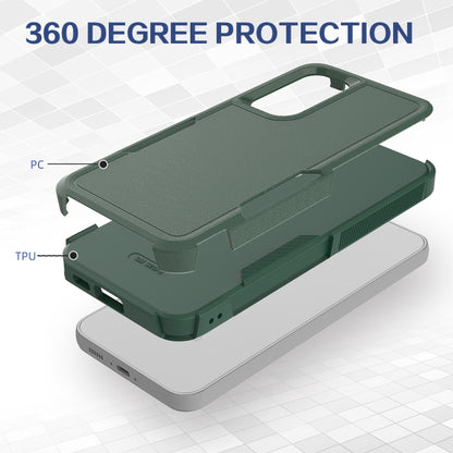 For Samsung Galaxy S23 FE 5G 2 in 1 PC + TPU Phone Case(Dark Green) - Galaxy S23 FE 5G Cases by buy2fix | Online Shopping UK | buy2fix