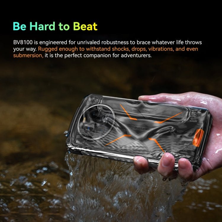 Blackview BV8100 Rugged Phone, 8GB+256GB, 6.5 inch Android 14 MediaTek Helio G99 Octa Core up to 2.2GHz, Network: 4G, NFC, OTG(Black) - Blackview by Blackview | Online Shopping UK | buy2fix