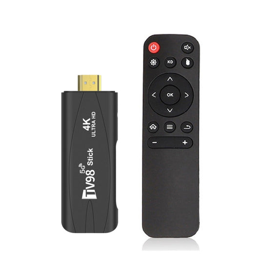 TV98 Rockchip 3228A Quad Core 4K HD Bluetooth Android TV Stick, RAM:4GB+32GB(US Plug) - Android TV Sticks by buy2fix | Online Shopping UK | buy2fix