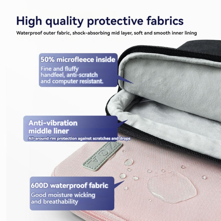 ZGA BG-01 Waterproof Laptop Handbag, Size:14 inch(Grey) - 14.1 inch by ZGA | Online Shopping UK | buy2fix