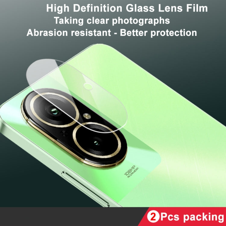 For Realme C67 4G Global 2pcs/Set imak HD Glass Rear Camera Lens Film - Other by imak | Online Shopping UK | buy2fix