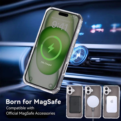 For iPhone 16 Dreamland MagSafe Magnetic 3 in 1 TPU + PC Phone Case(Transparent Black) - iPhone 16 Cases by buy2fix | Online Shopping UK | buy2fix