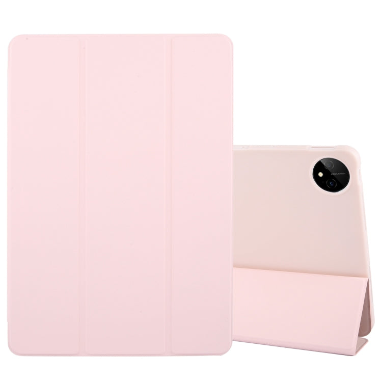 For Huawei MatePad Pro 11 2022/2024 Tri-fold Silicone Leather Tablet Case(Pink) - Huawei by buy2fix | Online Shopping UK | buy2fix