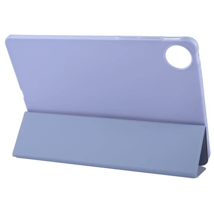 For Huawei MatePad Pro 11 2022/2024 Tri-fold Silicone Leather Tablet Case(Lavender) - Huawei by buy2fix | Online Shopping UK | buy2fix