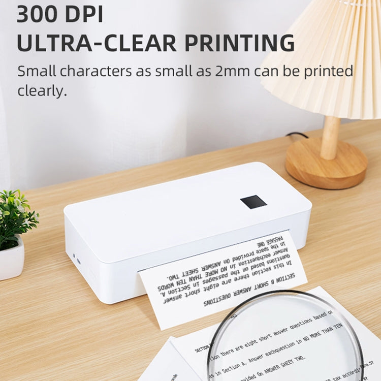 A4 mini Portable Bluetooth HD Thermal Printer for Home Office Study(AU Plug) - Printer by buy2fix | Online Shopping UK | buy2fix