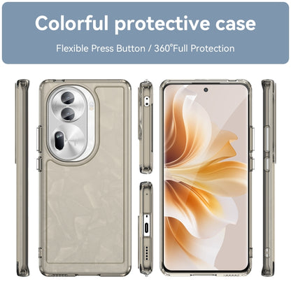 For OPPO Reno11 Pro Global Candy Series TPU Phone Case(Transparent Grey) - Reno11 Pro Cases by buy2fix | Online Shopping UK | buy2fix