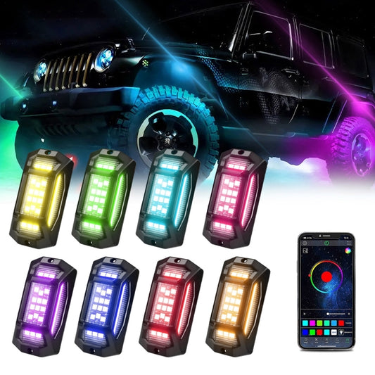 8 in 1 G6 RGB Colorful Car Chassis Light LED Music Atmosphere Light - Atmosphere lights by buy2fix | Online Shopping UK | buy2fix