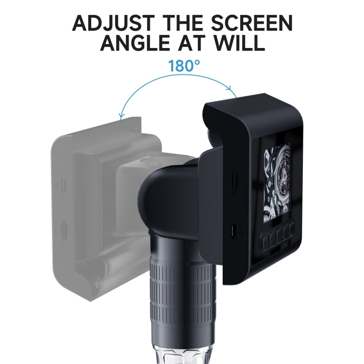 P190 1000X Desktop HD Digital Microscope with 2.4 inch Screen - Digital Microscope by buy2fix | Online Shopping UK | buy2fix