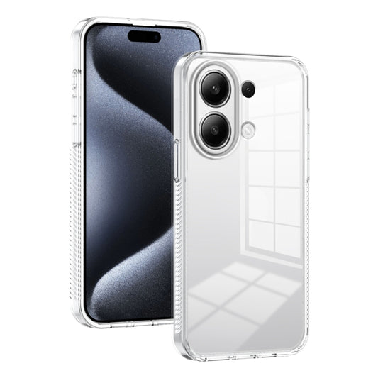 For Xiaomi Redmi Note 13 4G 2.5mm Anti-slip Clear Acrylic Hybrid TPU Phone Case(Transparent) - Note 13 Cases by buy2fix | Online Shopping UK | buy2fix