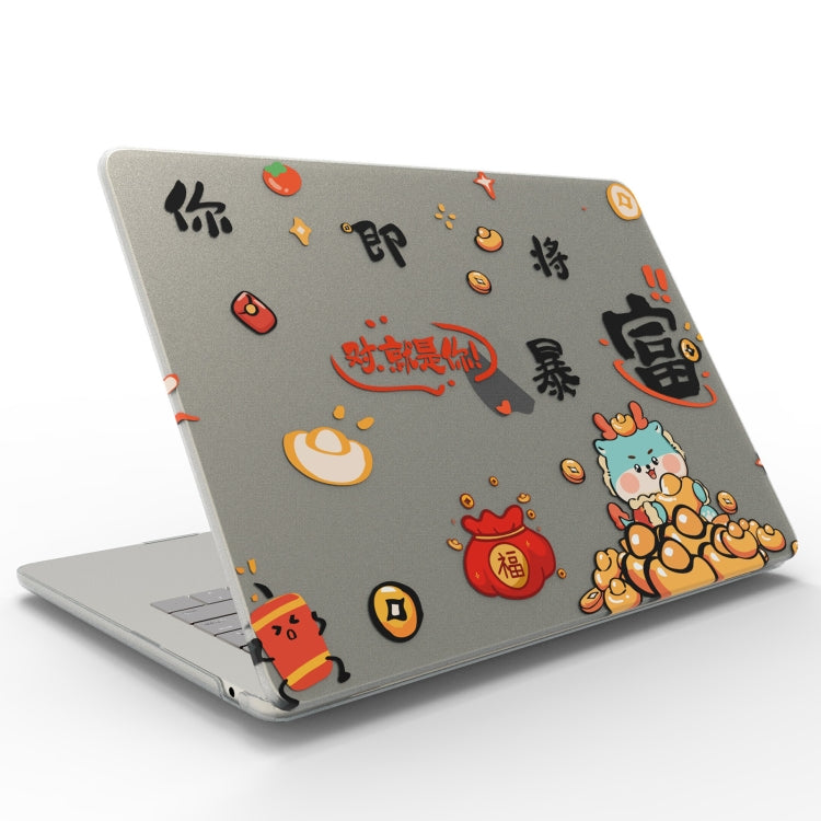 For MacBook Air 13.6 M2 A2681 / M3 A3113 UV Printed Pattern Laptop Frosted Protective Case(DDC-1689) - MacBook Air Cases by buy2fix | Online Shopping UK | buy2fix