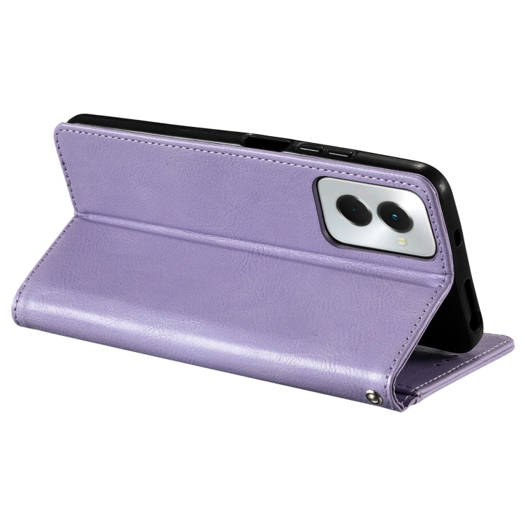 For Motorola Moto G Power 2024 Simple 6-Card Wallet Leather Phone Case(Purple) - Motorola Cases by buy2fix | Online Shopping UK | buy2fix